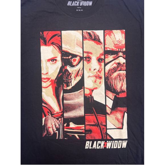 Men's Marvel Black Widow T-shirt, Size M, Black - Picture 6 of 9